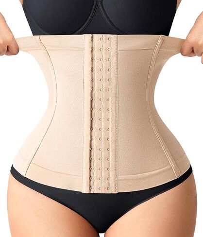 Nebility Waist Trainer for Women Faja Postpartum Corset Shapewear Tummy Control Waist Cincher Body Shaper in Saudi Arabia