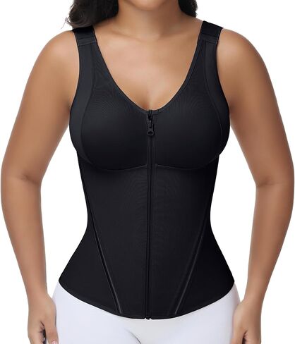 SHAPSHE Corset Waist Trainer Vest for Women Cincher Shapewear Tummy Control Workout Faja Body Shaper with Bra in Kuwait