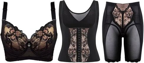 Corset Shapewear for Women Body aper Waist Trainer Slimming Abdomen Belt Underwear Embroidered Me Fabric in Saudi Arabia