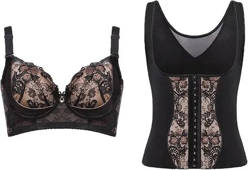 Corset Shapewear for Women Body aper Waist Trainer Slimming Abdomen Belt Underwear Embroidered Me Fabric in Saudi Arabia