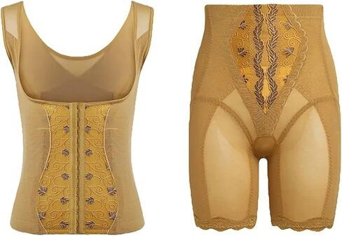 Corset Shapewear for Women Body aper Waist Trainer Slimming Abdomen Belt Underwear Embroidered Me Fabric in Saudi Arabia