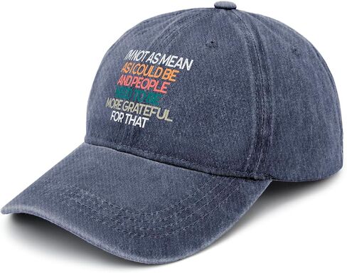 I'm Not Mean As I Would Like to Be Sarcastic Hats for Men Cool Washed in Kuwait