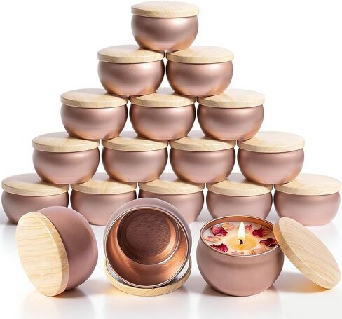 Candle Jars for Making Candles, 16PCS Candle Jars with Lids, 2.5oz Empty Candle Tins, Candle Containers Metal Tins with Lids, Candle Vessels DIY Candle Making Supplies for Making Candles (Silver) in Saudi Arabia