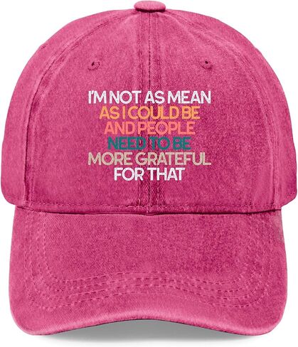 I'm Not Mean As I Would Like to Be Sarcastic Hats for Men Cool Washed in Kuwait