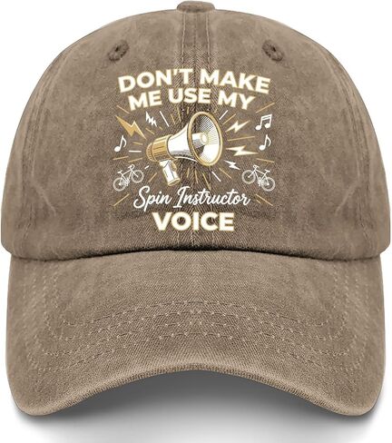 Dont Make Me Use My Spins Instructor Voice Hats for Mens Fashion Washed in Kuwait
