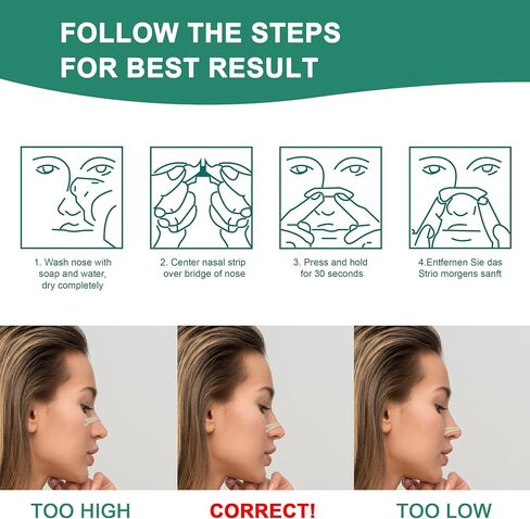 Nasal Strips for Snoring, 120 Count Extra Strength Nose Strips for Breathing, Sleep Snore Strips for Men Women, Relieve Nasal Congestion Due to Colds & Allergies, Anti Snoring - Tan in Kuwait