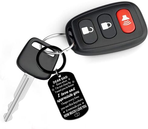 Fathers Day Gift for Dad - Fathers Day Gift for Dad from Daughter Son, Daddy StepDad Birthday Gifts, Regalos Para el Día del Padre, Dia del Padre Regalos - Novelty Men Accessories Keychains in Saudi Arabia