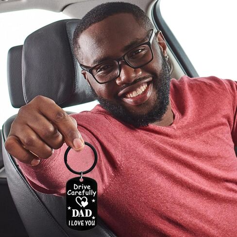 Fathers Day Gift for Dad - Fathers Day Gift for Dad from Daughter Son, Daddy StepDad Birthday Gifts, Regalos Para el Día del Padre, Dia del Padre Regalos - Novelty Men Accessories Keychains in Saudi Arabia