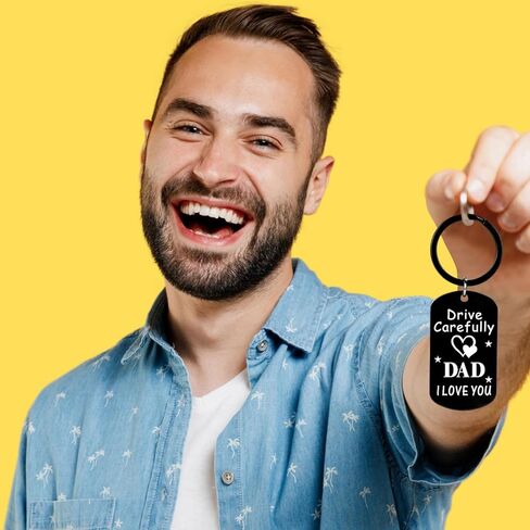 Fathers Day Gift for Dad - Fathers Day Gift for Dad from Daughter Son, Daddy StepDad Birthday Gifts, Regalos Para el Día del Padre, Dia del Padre Regalos - Novelty Men Accessories Keychains in Saudi Arabia