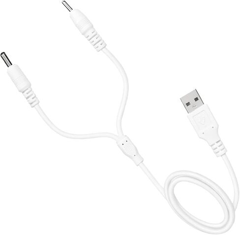 كابل طاقة USB إلى تيار مستمر مزدوج، سلك مقسم 5 فولت 2 أمبير Y، كابل شحن USB إلى تيار مستمر 3.5 مم وDC 2.5 مم، متوافق مع مصابيح القمر ومراوح USB لسماعات الرأس بلوتوث والمزيد، شاحن 5 أقدام/1.5 متر in Kuwait