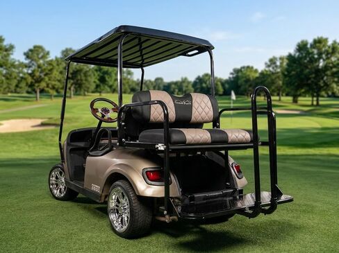 Golf Cart Seat Covers for Rear/Back Seat Kits. Breathable and Washable Sandwich Mesh Air Spacer.Renew Your Golf Cart. (Red/Black) in Saudi Arabia