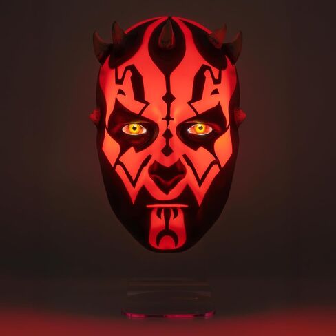 Paladone Star Wars Darth Maul Light - مصباح وجه LED، مثبت على الحائط أو شاشة المكتب، مصباح يعمل بالبطارية أو USB لغرفة النوم، وإعدادات الألعاب وهواة الجمع in Kuwait