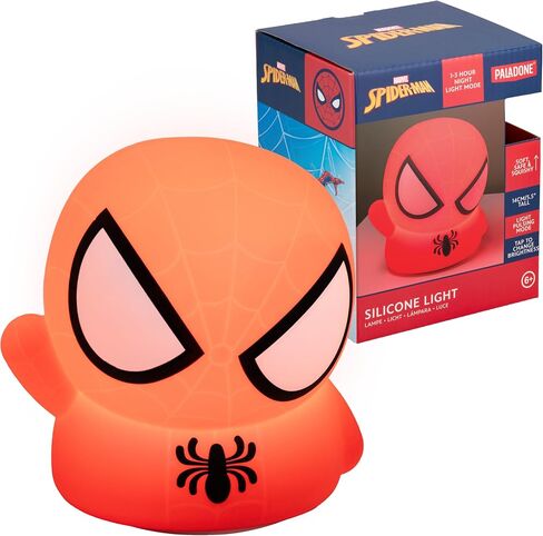 Paladone Spiderman Squishy Lamp - Officially Licensed Disney Free Standing Desk Light, Gaming Room Decor and Merchandise for Boys and Girls, Nightlight Gift Accessory for Playroom and Bedroom in Kuwait