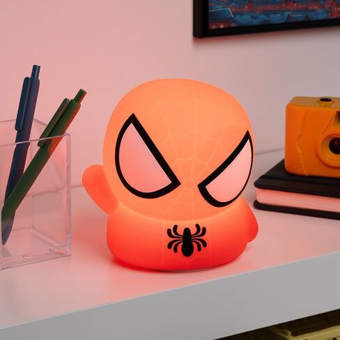 Paladone Spiderman Squishy Lamp - Officially Licensed Disney Free Standing Desk Light, Gaming Room Decor and Merchandise for Boys and Girls, Nightlight Gift Accessory for Playroom and Bedroom in Kuwait