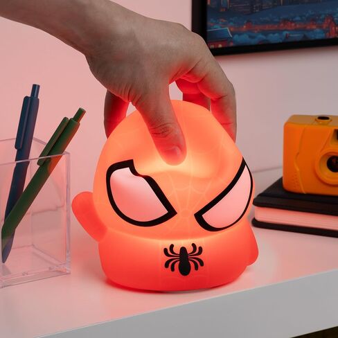 Paladone Spiderman Squishy Lamp - Officially Licensed Disney Free Standing Desk Light, Gaming Room Decor and Merchandise for Boys and Girls, Nightlight Gift Accessory for Playroom and Bedroom in Kuwait