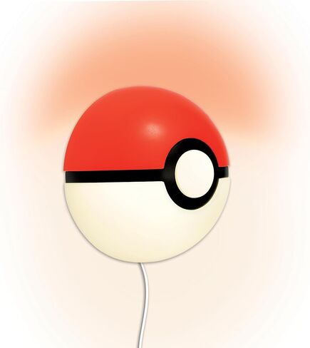 Ukonic Pokémon Poké Ball 3D LED Wall Light - ديكور جدار غرفة الألعاب لغرف النوم، وإعدادات الألعاب، وغرف الرسوم المتحركة ومشجعي البوكيمون in Kuwait