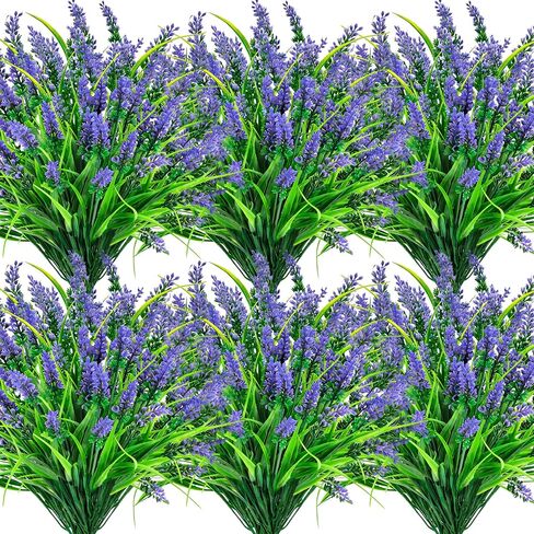 Der Rose 24 Bundles Artificial Flowers Bulk for Outdoors UV Resistant Fake Flowers Spring for Garden Patio Porch Farmhouse Home Window Box Decor（Colourful） in Saudi Arabia