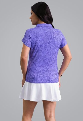 IBKUL Athleisure Wear واقي من الشمس بعامل حماية من أشعة الشمس 50+ Icefil Cooling-Annie Tulip Sleeve Top in Kuwait