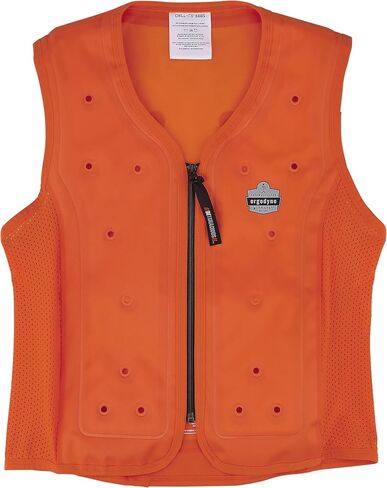 Ergodyne mens Chill-its 6685 Dry Evaporative Cooling Vest - Zipper Closure in Kuwait