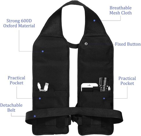 Running Vest Beer Vest Beer Storage Belt 12 Pockets Pouch Belt Holder Drinking Holder for Men in Kuwait