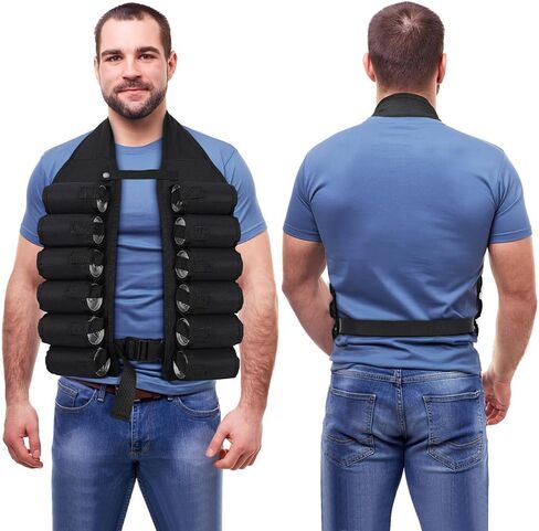 Running Vest Beer Vest Beer Storage Belt 12 Pockets Pouch Belt Holder Drinking Holder for Men in Kuwait