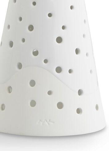 Kahler Nobili Tealight Holder | Snow White Bone China | 10 Inch in Saudi Arabia