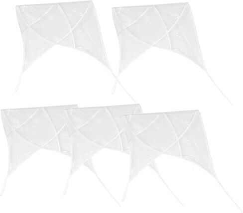Baluue 5pcs Waterproof Rain Bonnet Caps for Women, Sun Protection Rainproof Hats to Protect Hairstyle, Lightweight Hair Rain Caps for Outdoor Use White in Kuwait