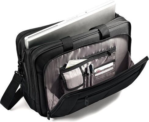 Samsonite Classic Multi Gusset Toploader Briefcase, Black, Triple Gusset 15.6-Inch in Kuwait