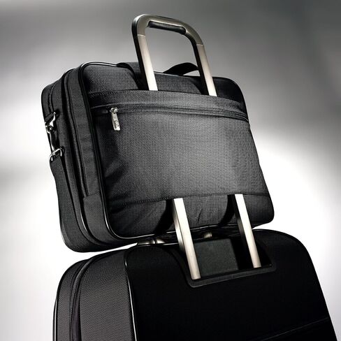 Samsonite Classic Multi Gusset Toploader Briefcase, Black, Triple Gusset 15.6-Inch in Kuwait