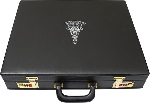 Premium Masonic Apron Provincial Briefcase Past Master Silver Emblem – Freemason Regalia Hard Case & Leather Bags in Kuwait