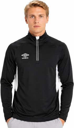 Umbro Men's Off Field Lightweight Athletic Quarter Zip Jacket in Kuwait