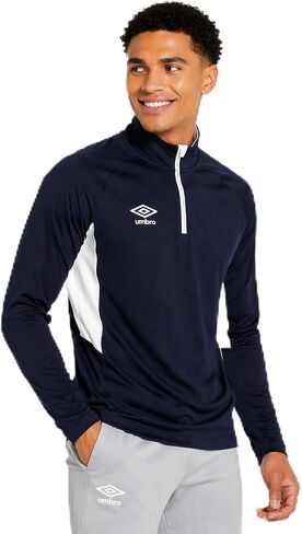 Umbro Men's Off Field Lightweight Athletic Quarter Zip Jacket in Kuwait