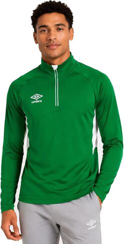 Umbro Men's Off Field Lightweight Athletic Quarter Zip Jacket in Kuwait