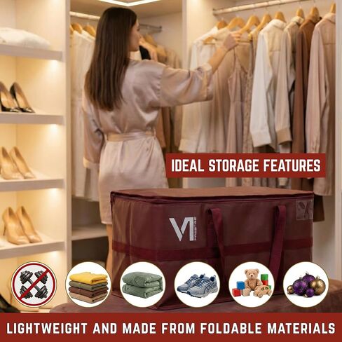 Moving Bags Heavy Duty, Packing Bags For Moving, Reinforced Camping Cargo Bag, Waterproof Canvas Storage Bins with Lids, Sturdy Extra Large Tote Bag with Zippers and Handles, Set of 5 Colors in Saudi Arabia