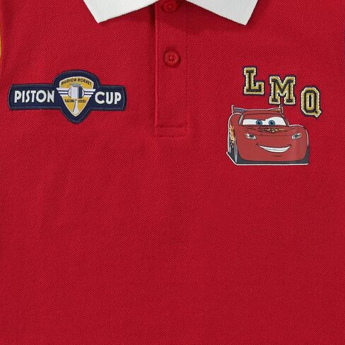 قميص بولو بأكمام قصيرة للأولاد من Disney Cars Lightning McQueen للأطفال الصغار والكبار in Kuwait