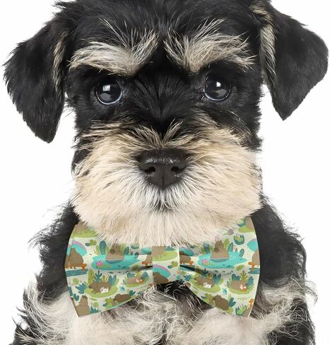 Pre-Tied Bow-Tie (Cute Capybara Animal Cartoon Pattern) Adjustable Bowties for Kids, Adults, Dogs, Cats in Saudi Arabia