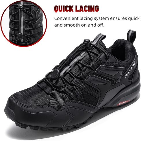 FENLERN Trail Running Shoes for Men Waterproof Lightweight Non-Slip Outdoor Hiking Trekking Sneakers in Saudi Arabia