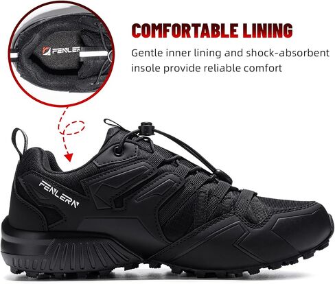 FENLERN Trail Running Shoes for Men Waterproof Lightweight Non-Slip Outdoor Hiking Trekking Sneakers in Saudi Arabia