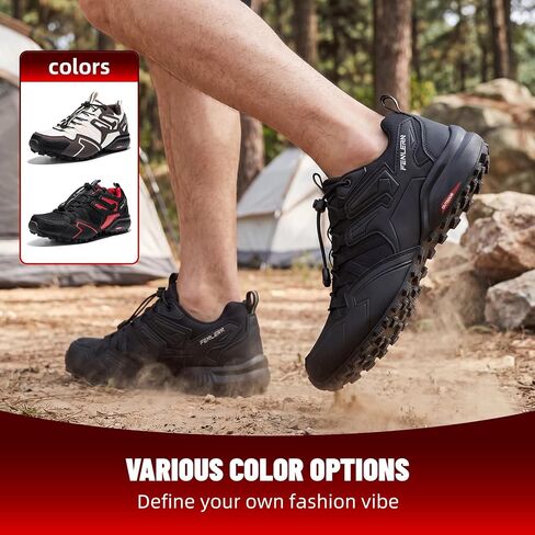FENLERN Trail Running Shoes for Men Waterproof Lightweight Non-Slip Outdoor Hiking Trekking Sneakers in Saudi Arabia