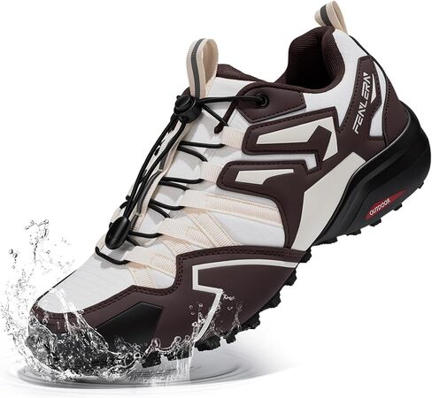 FENLERN Trail Running Shoes for Men Waterproof Lightweight Non-Slip Outdoor Hiking Trekking Sneakers in Saudi Arabia