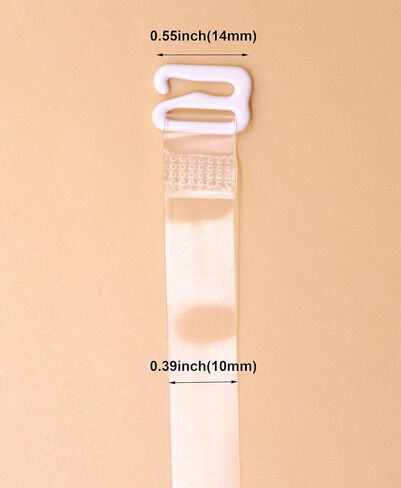 Clear Bra Straps, 4 Pairs Invisible Adjustable Shoulder Bra Strap Soft Non-Slip Transparent Shoulder Strap in Saudi Arabia