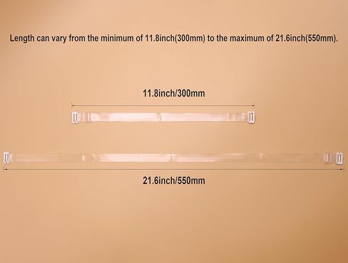 Clear Bra Straps, 4 Pairs Invisible Adjustable Shoulder Bra Strap Soft Non-Slip Transparent Shoulder Strap in Saudi Arabia