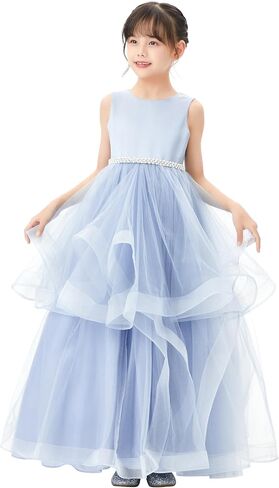 ekidsbridal القلب انقطاع الكشكشة تنورة زهرة فتاة فساتين للرقص الأب ابنة 329 in Kuwait