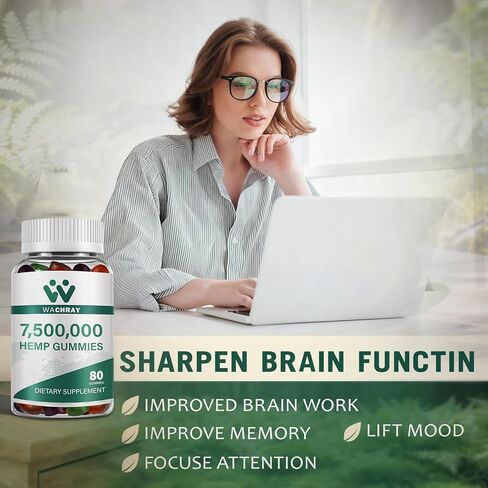 Hemp Gummies for Sleep Anxiety Pain Inflammation Relief Chewable High Potency Premium Ultra Strength Organic 100% Natural Hemp Gummy Low Sugar for Adults 2 Packs in Saudi Arabia