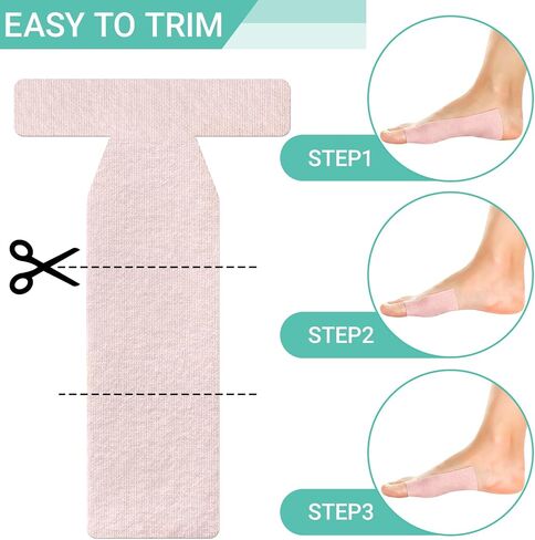12 Pack Turf Toe Brace T-Straps, Waterproof Bunion Corrector for Women Big Toe Splints for Broken Toe Straightener, Latex-Free Adhesive Bunion Turf Tape for Foot Pain Relief in Saudi Arabia