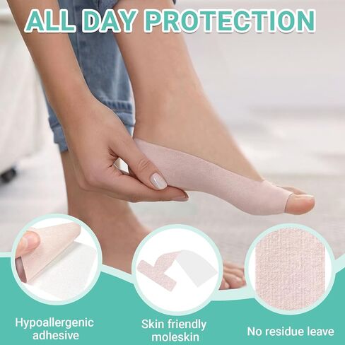 12 Pack Turf Toe Brace T-Straps, Waterproof Bunion Corrector for Women Big Toe Splints for Broken Toe Straightener, Latex-Free Adhesive Bunion Turf Tape for Foot Pain Relief in Saudi Arabia
