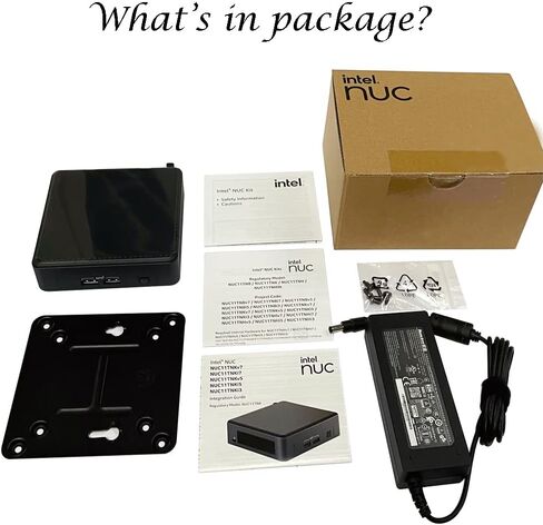 Intel NUC 12 Pro NUC12WSHi5 Dual LAN Mini Desktop Computer, 12th Gen Core i5-1240P(12C/16T, Up to 4.4G) Mini PC Barebone,No RAM&SSD in Saudi Arabia