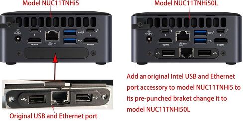 Intel NUC 12 Pro NUC12WSHi5 Dual LAN Mini Desktop Computer, 12th Gen Core i5-1240P(12C/16T, Up to 4.4G) Mini PC Barebone,No RAM&SSD in Saudi Arabia