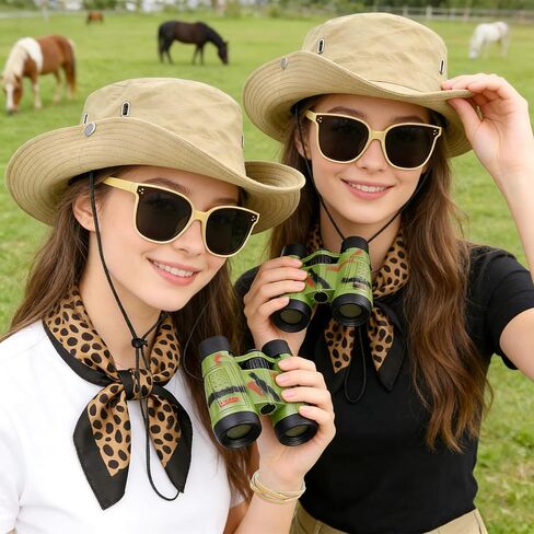 5 Pcs Safari Costume Accessories Set for Women, Adult Zoo Keeper Outfit for Halloween Cosplay, Safari Themed Party, Rave, Daily Use in Saudi Arabia