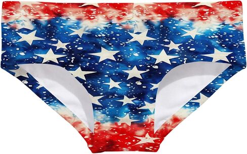 2-8 Years Girls American Flag Swim Bikini Bottom USA 4th of July Swim Briefs Fully Lined Comfort Underwear for Summer in Saudi Arabia